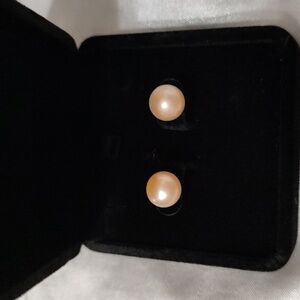 Genuine Pearl Earrings New In Box